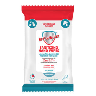 My-Shield® Sanitizing Travel-size Hand Wipes (20 count)
